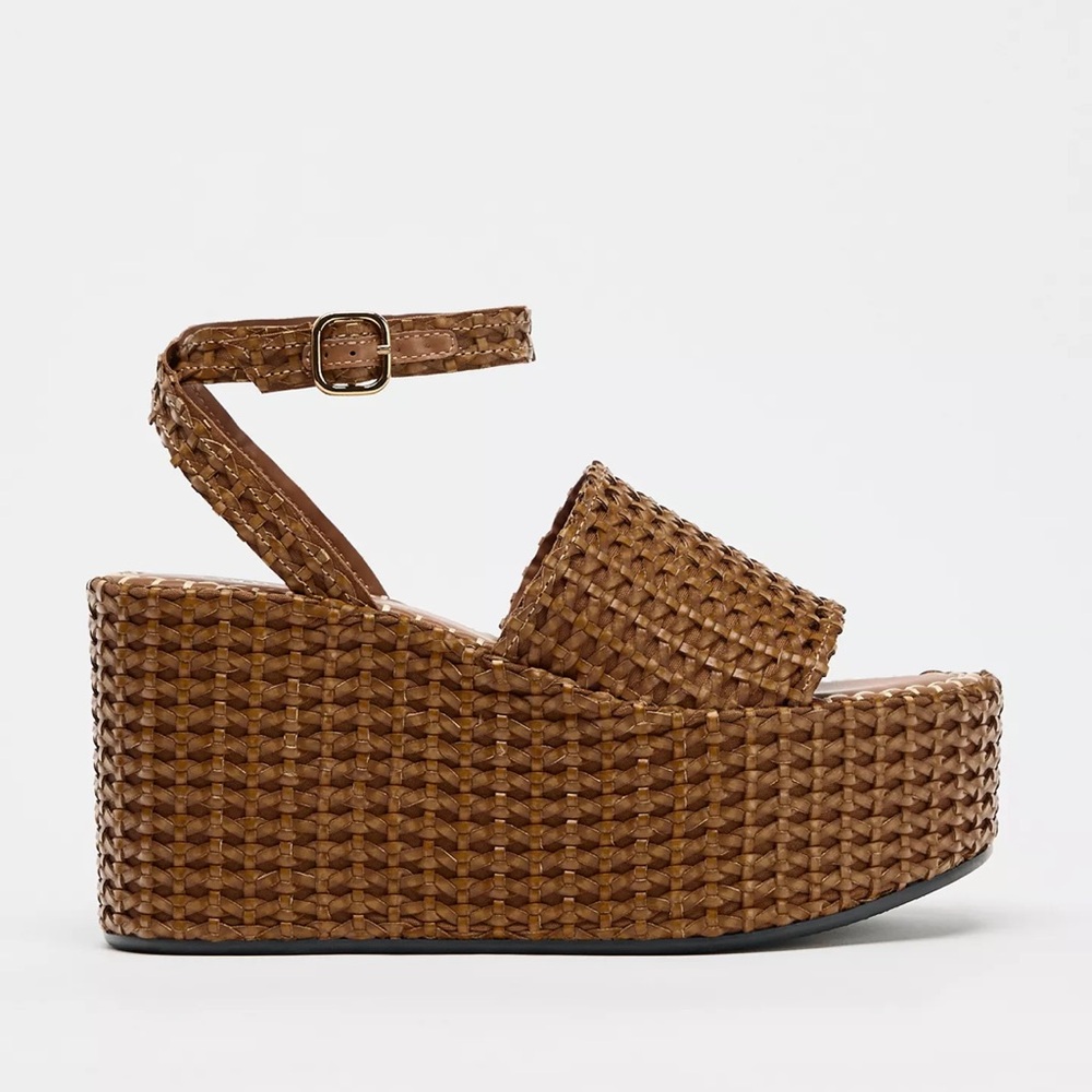 Zara Braided Platform Sandals